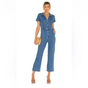 Show Me Your Mumu Emery Jumpsuit in French Blue